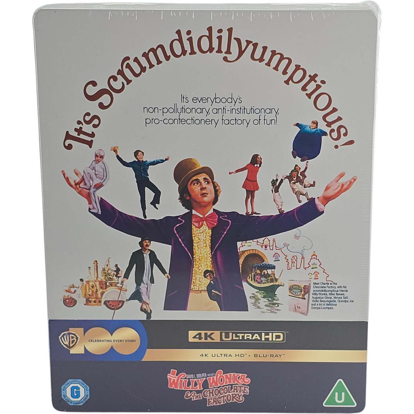 Willy Wonka & the Chocolate Factory 1971 4K Ultra HD + Blu-ray Steelbook Libre