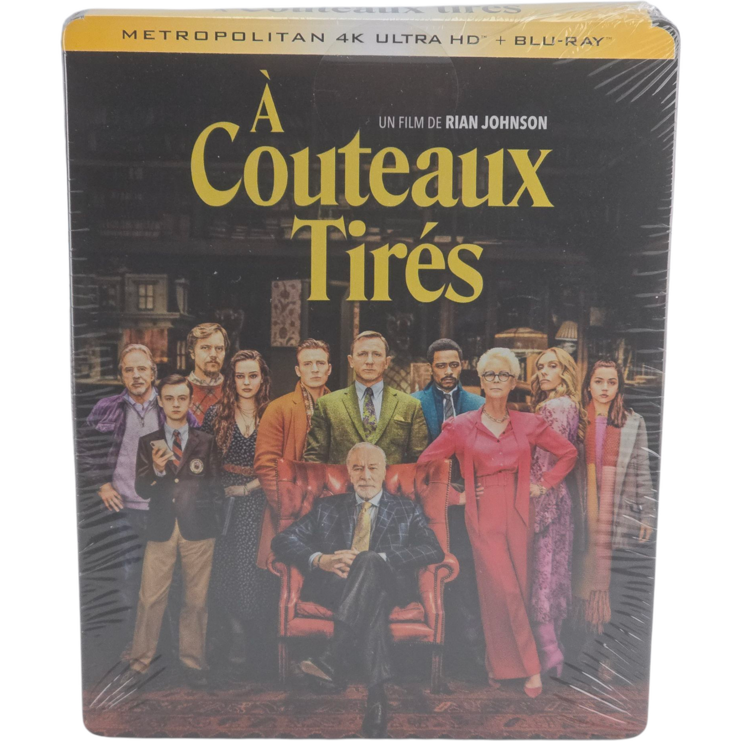 Knives Out A Couteaux tirés 4K Ultra HD + Blu-ray SteelBook Daniel Craig, Chris Evans B