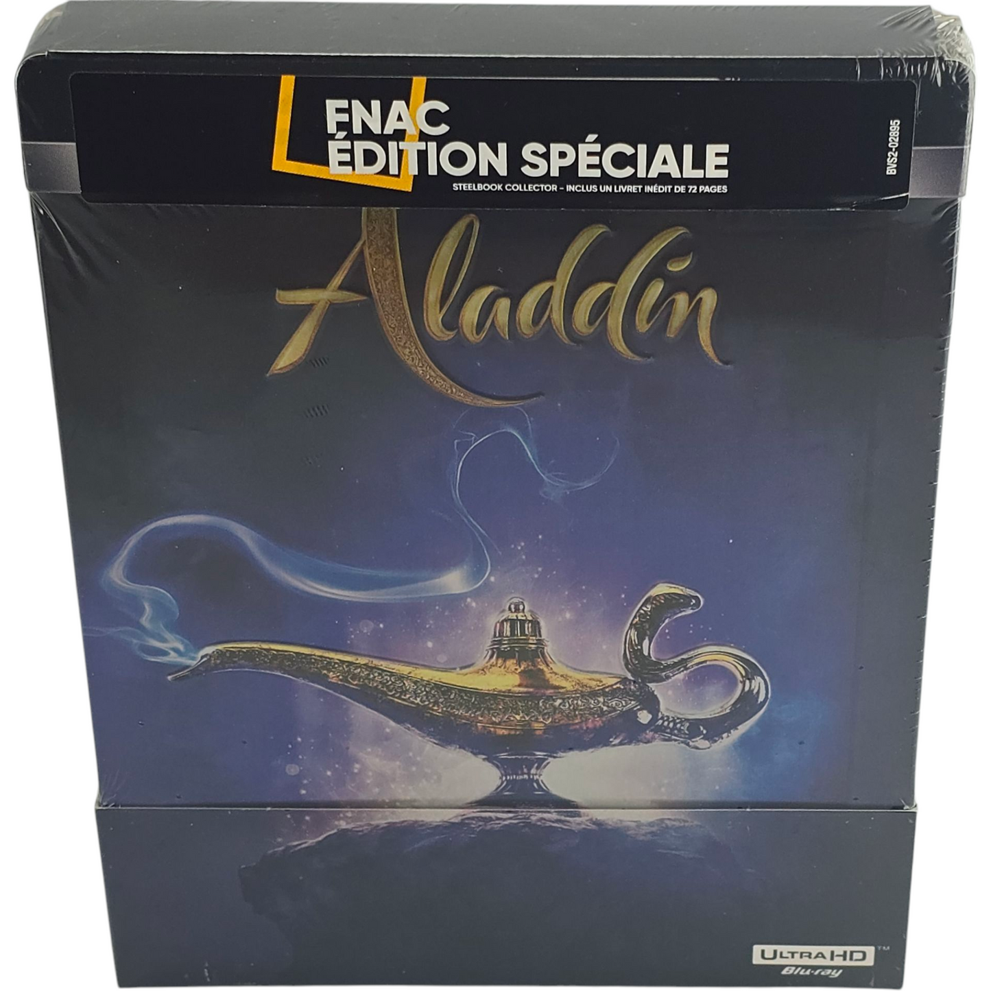 Aladdin 4K Ultra HD Blu-ray + Blu-ray SteelBook Débossé Fnac Disney Zone Libre