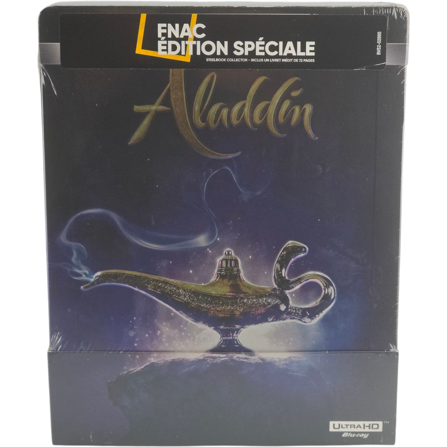 Aladdin 4K Ultra HD Blu-ray + Blu-ray SteelBook Débossé Fnac Disney Zone Libre