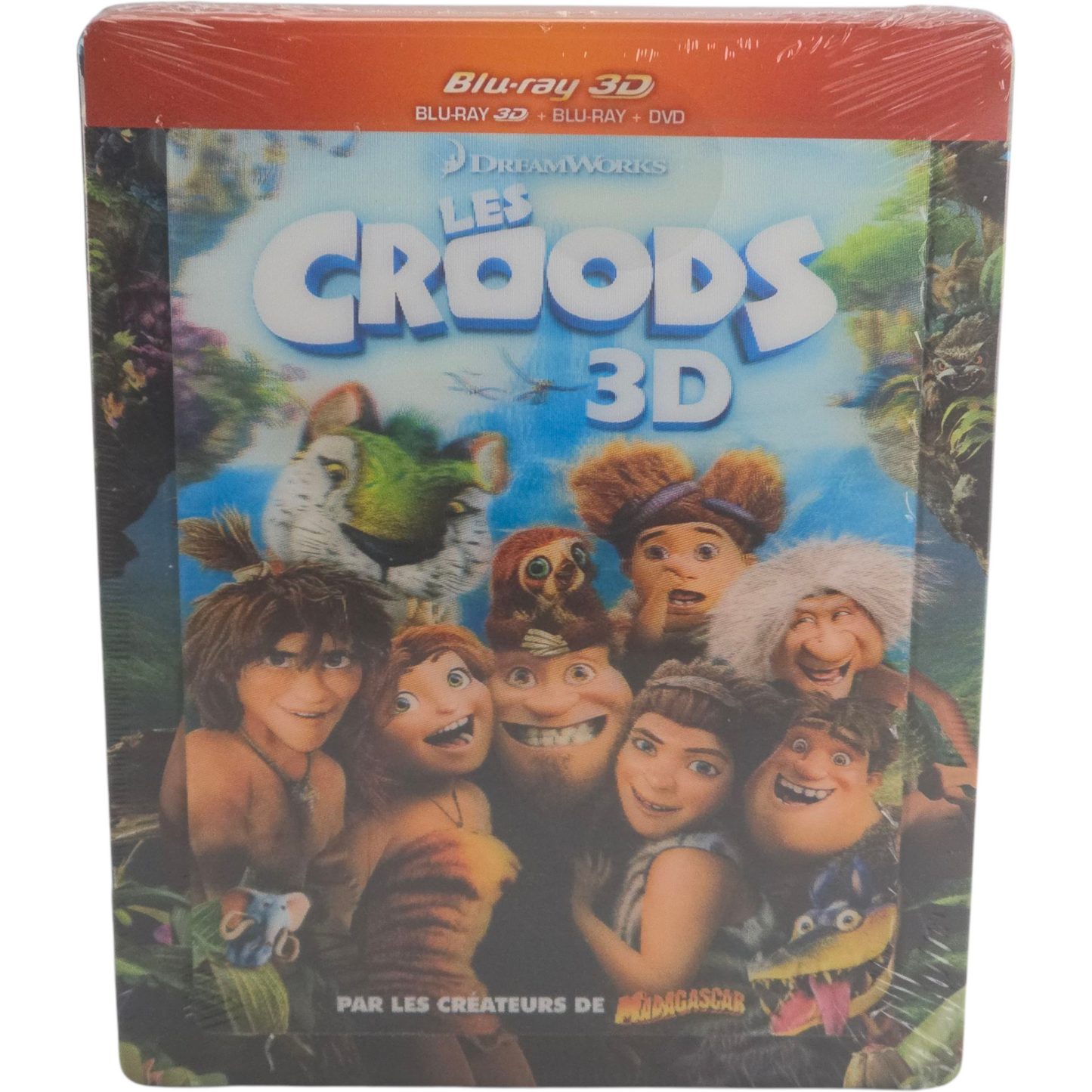 Les Croods Blu-ray 3D + 2D + DVD  SteelBook Lenticulaire édition Limitée Zone B