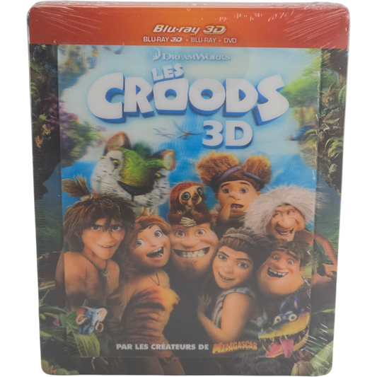 Les Croods (2013) - SteelBook Blu-ray 3D + Blu-ray + DVD - Zone B + Zone 2 - vue 2