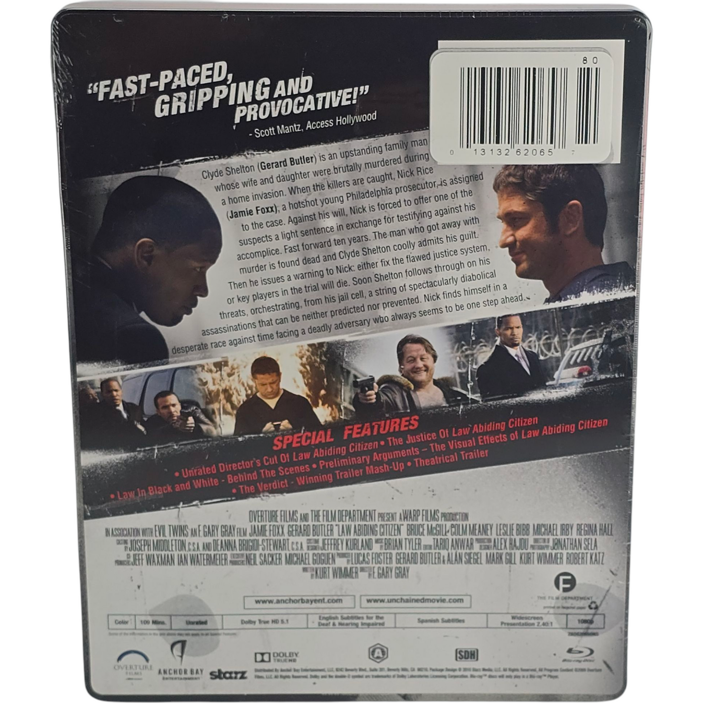 Que justice soit faite Blu-ray SteelBook edt lmt Jamie Foxx, Gerard Butler Zone A