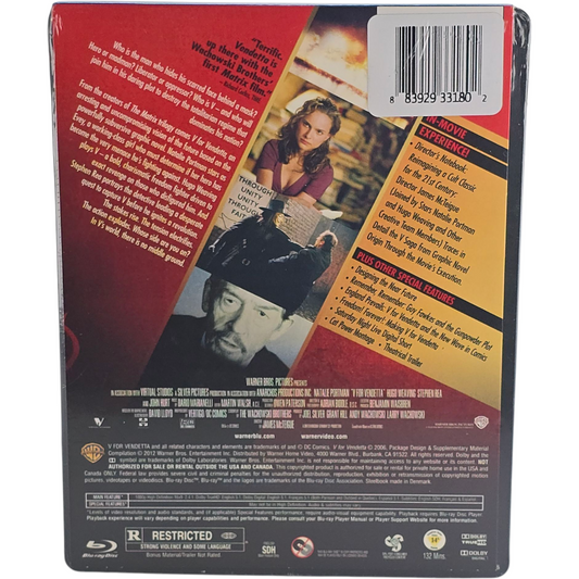 V pour Vendetta (2005) - SteelBook Blu-ray - Zone A + Zone B - vue 3