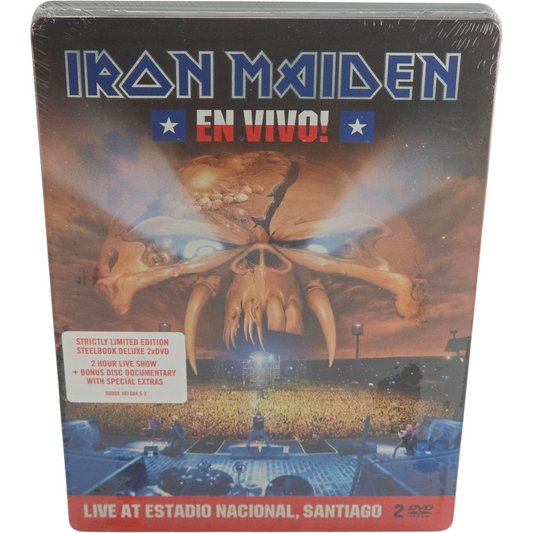 Iron Maiden – En Vivo! (Steelbook Edition) 2 DVD (Live At Estadio Nacional, Santiago)