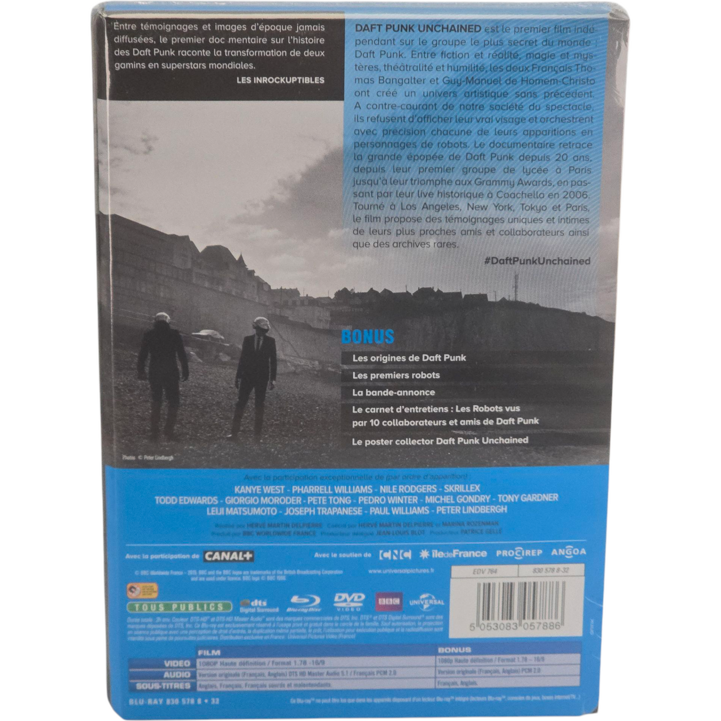Daft Punk Unchained (2015) (Steelbook Edition) (Blu-Ray & DVD Combo) Reg.A/B/C