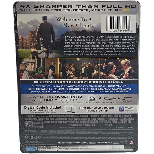 Downton Abbey (2019) – SteelBook 4K Ultra HD + Blu-ray – Zone A – vue 3