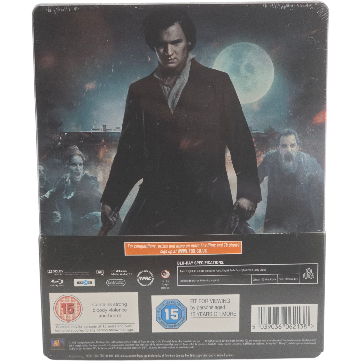 Abraham Lincoln: Vampire Hunter Steelbook Débossé Zavi Ltd édt Zone Libre
