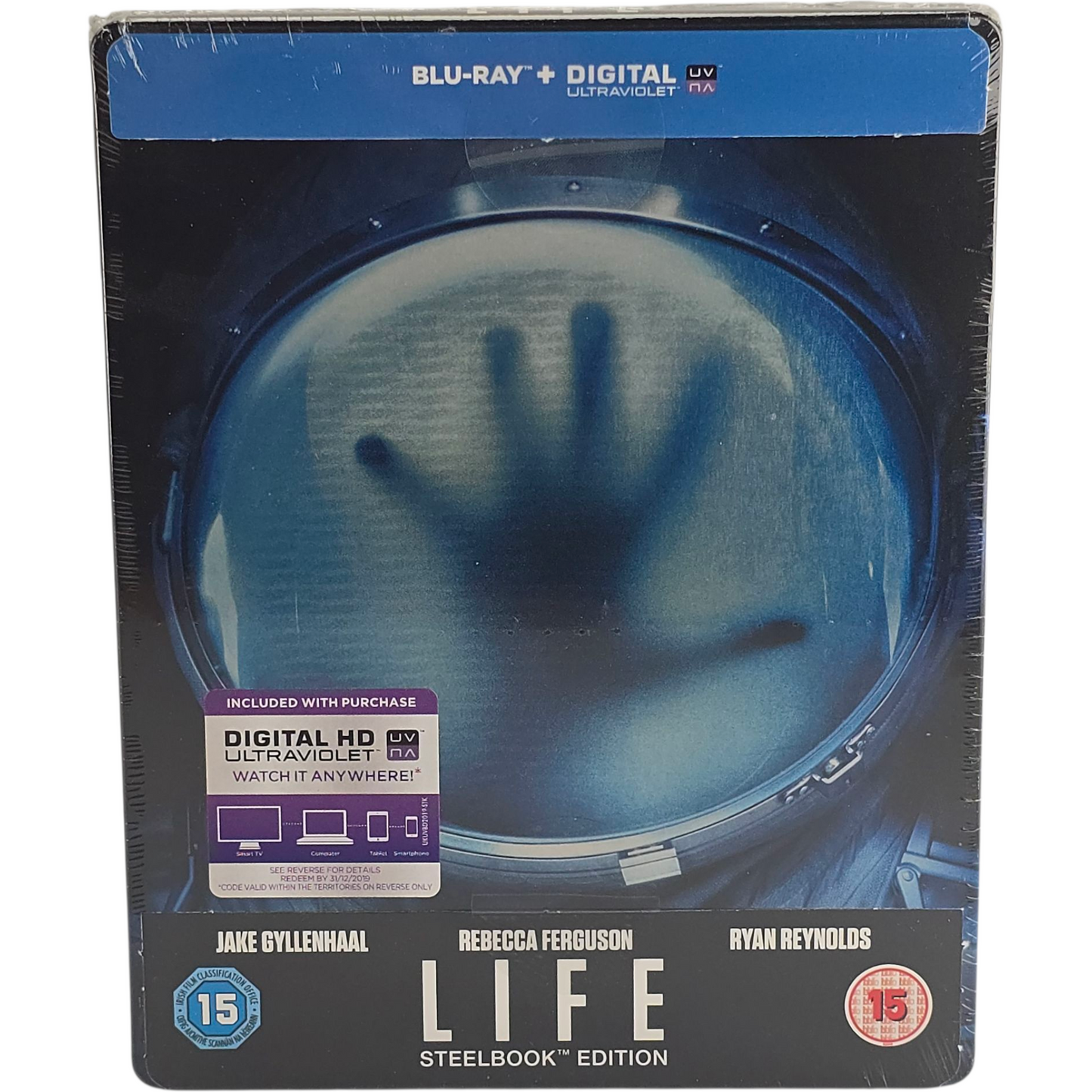 Life Blu-ray Steelbook Blu-Ray Jake Gyllenhaal , Ryan Reynolds, 2017 Region B