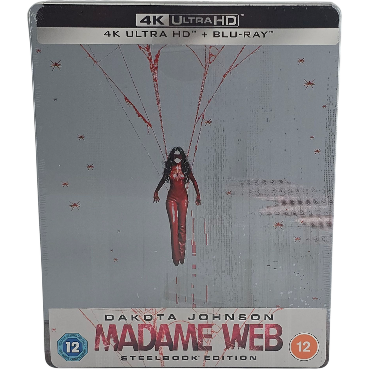 Madame Web Steelbook 4K Ultra HD + Blu-ray Dakota Johnson, Sydney Sweeney B