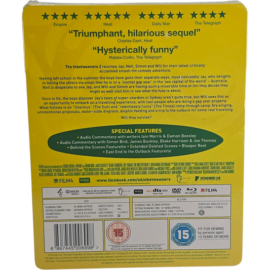 The Inbetweeners 2 (2014) - SteelBook Blu-ray + DVD - Zone B + Zone 2 - vue 3