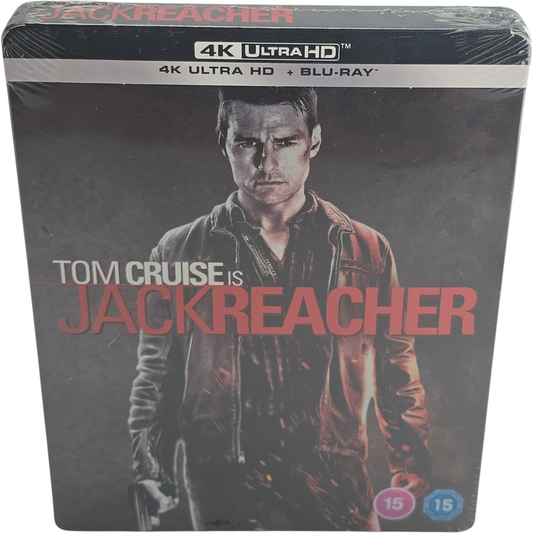 Jack Reacher 2012  4K Ultra HD + Blu-Ray Steelbook Tom Cruise 2022 Region B
