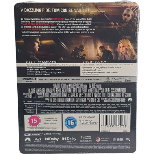 Jack Reacher (2012) – SteelBook 4K Ultra HD + Blu-ray – Zone libre + Zone B – vue 3