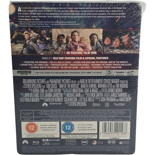La Guerre des mondes (2005) - SteelBook 4K Ultra HD + Blu-ray - Zone libre + Zone B - vue 3
