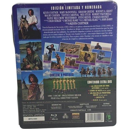 Danse avec les loups (1990) - Coffret SteelBook Blu-ray + DVD - Zone B + Zone 2 - vue 3