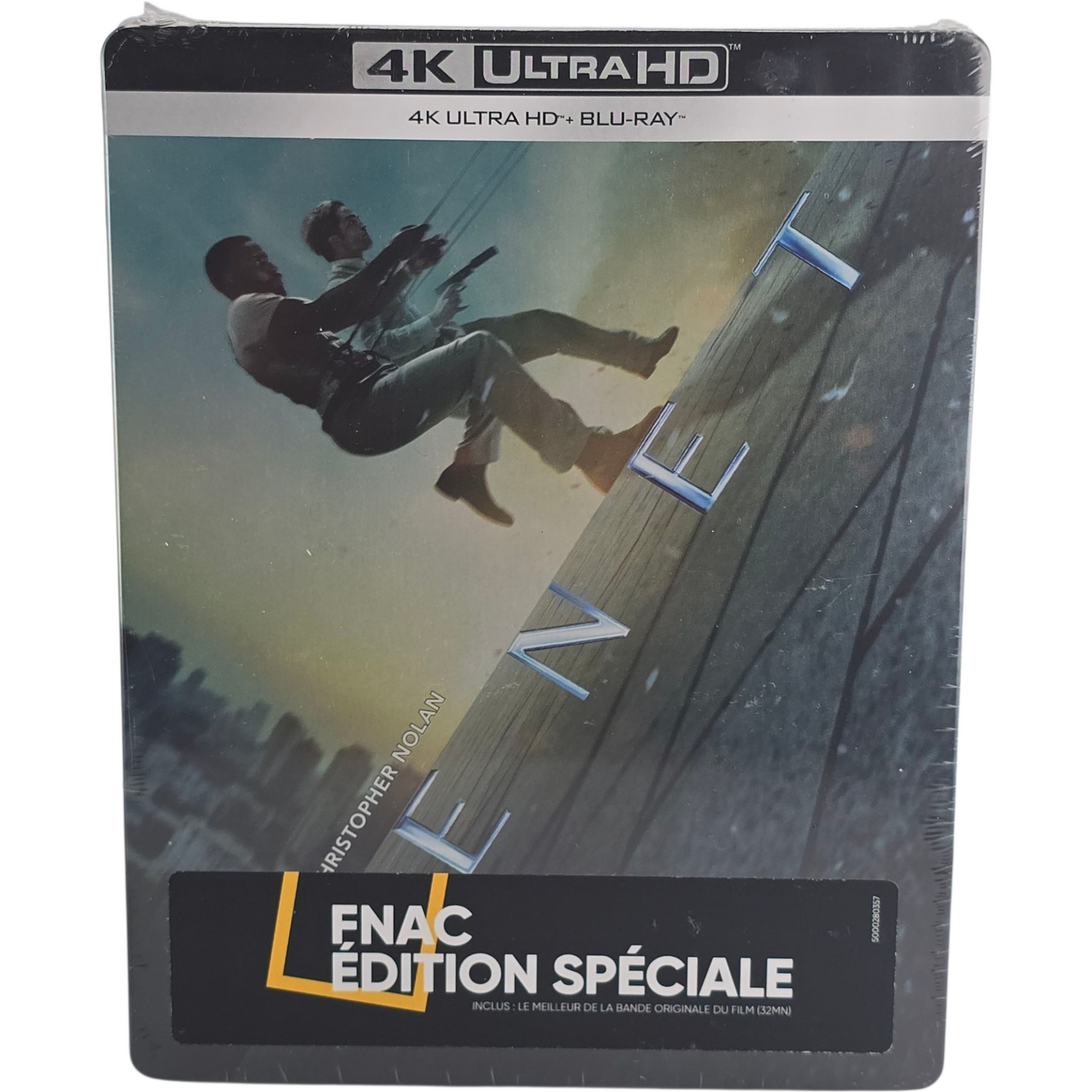 Tenet : 4K Ultra HD + Blu-ray + CD SteelBook Fnac Christopher Nolan 2020 Zone B