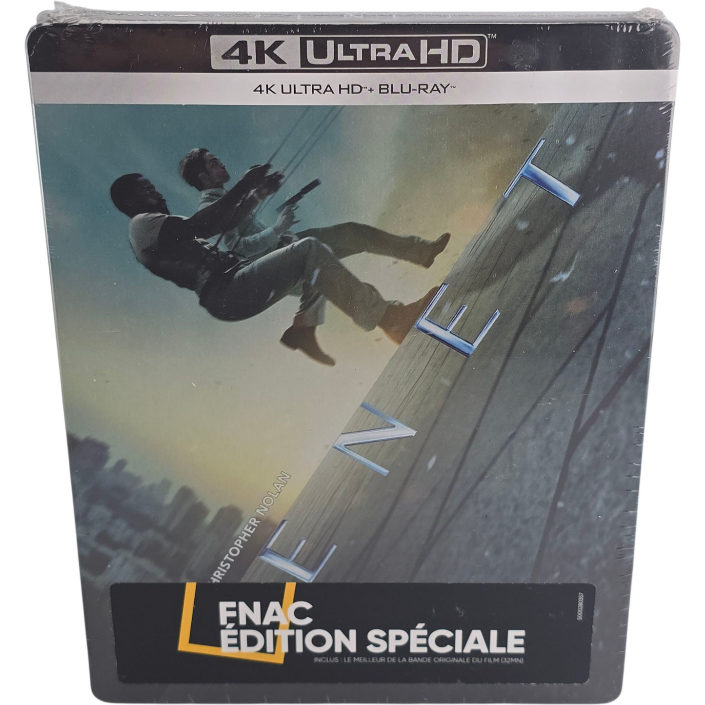 Tenet : 4K Ultra HD + Blu-ray + CD SteelBook Fnac Christopher Nolan 2020 Zone B