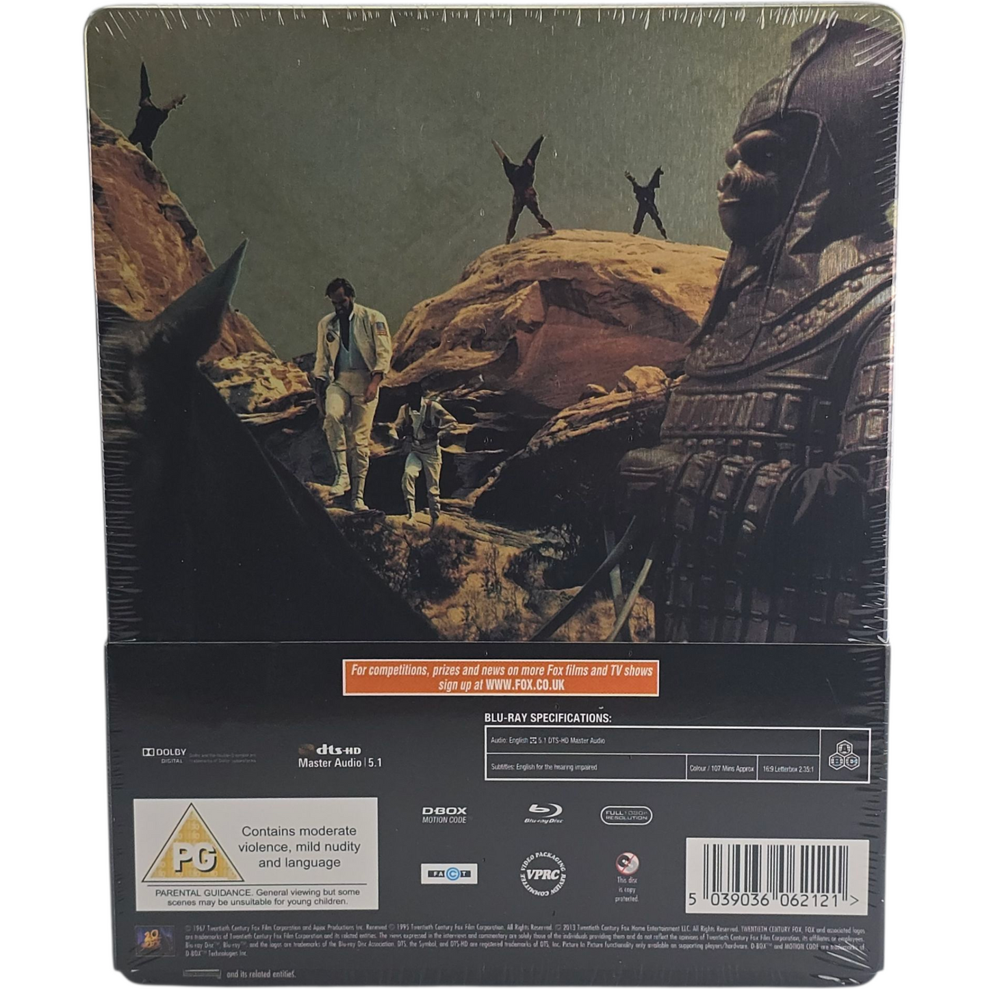 La planète des singes 1968 SteelBook Blu-ray Zavvi limitée 2013 Zone Libre