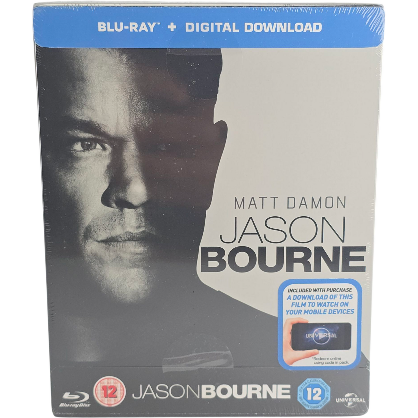 Jason Bourne Blu-ray SteelBook Édt Ltd 2016 : Matt Damon, Tommy Lee Jones Zone B