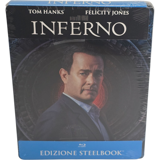 Inferno Blu-ray SteelBook Tom Hanks, Felicity Jones, Omar Sy, 2017 Region B