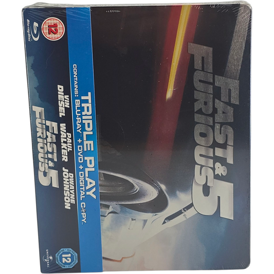 Fast & Furious 5 (2011) - SteelBook Blu-ray + DVD - Zone libre + Zone 2 - vue 2