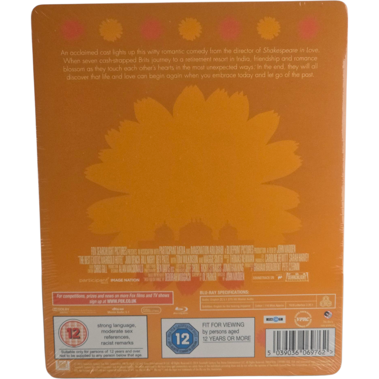 The Best Exotic Marigold Hotel Blu-Ray Steelbook MetalPak 2014 Region Libre