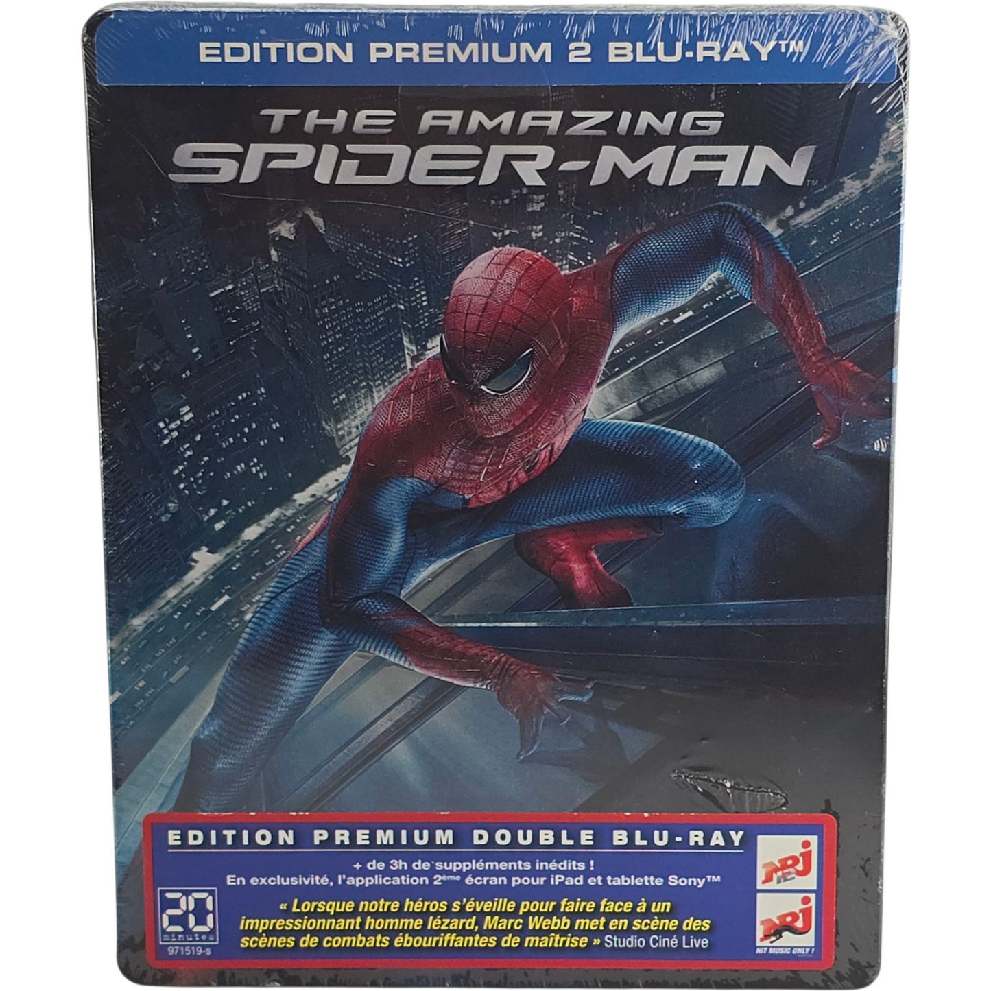 The Amazing Spider-Man Blu-ray + Bonus Steelbook édition Limité 2012 Zone Libre