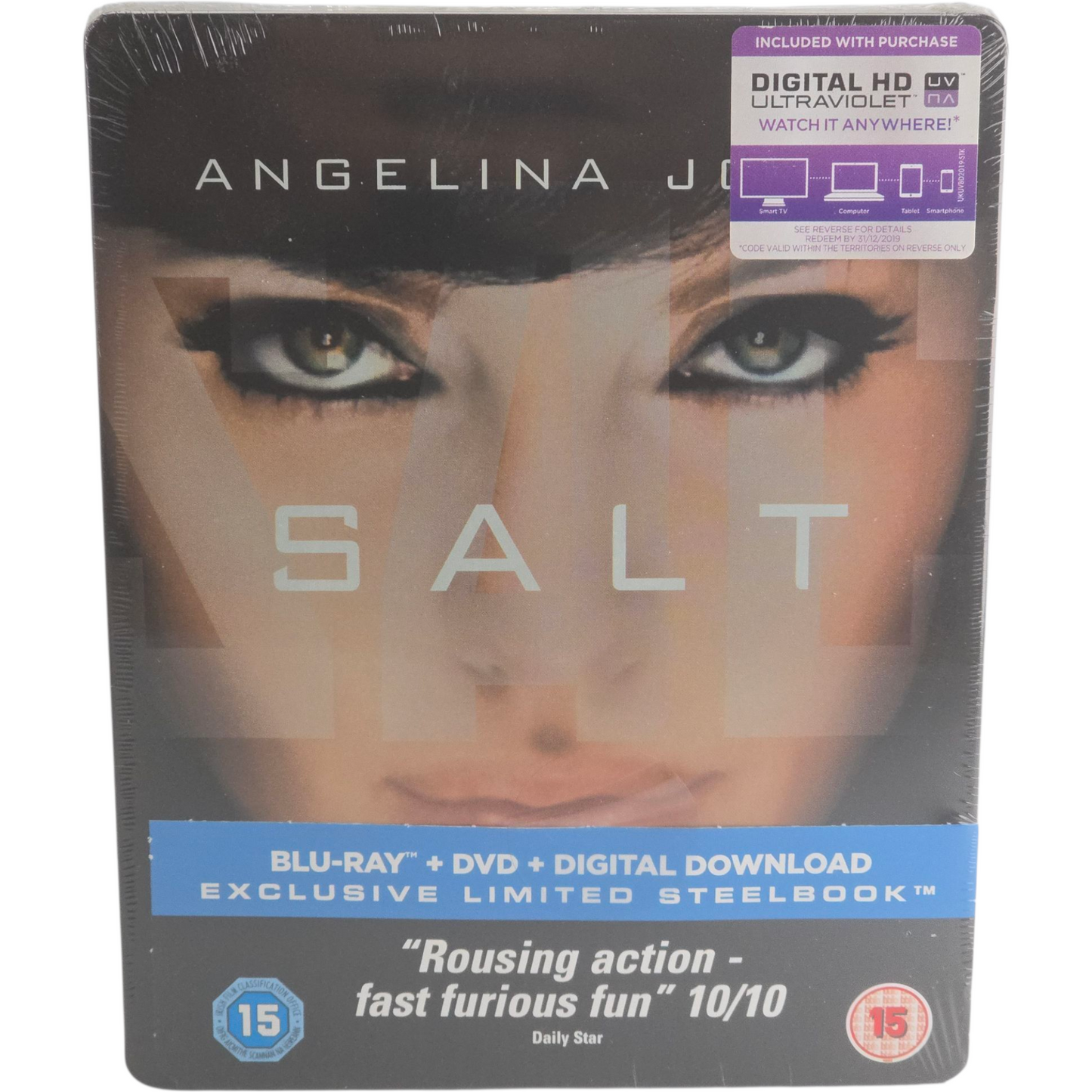 Salt Blu-ray Blu-ray SteelBook Zavvi 2017 éxclusif Édition limitée Region B