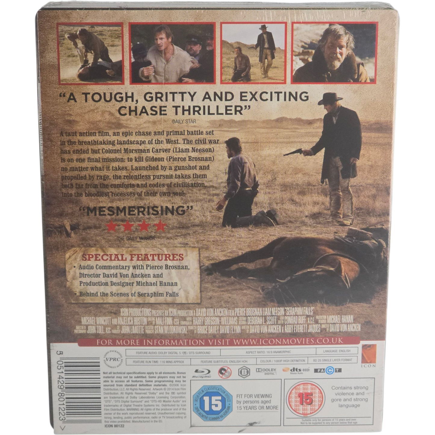 Seraphim Falls SteelBook Zavvi Édition limitée à 2000 copies Region B.A