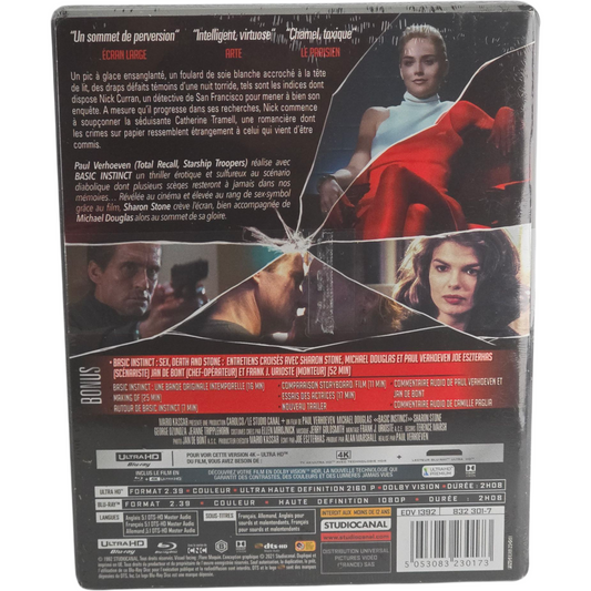 Basic Instinct (1992) – SteelBook 4K Ultra HD + Blu-ray – Zone B – vue 3
