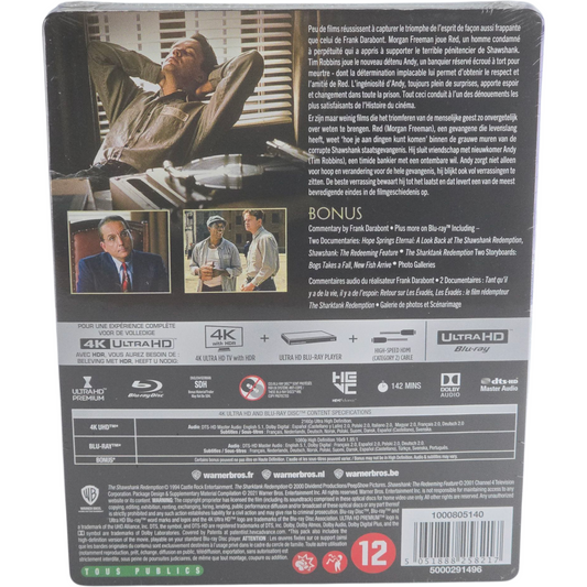 Les Évadés (1994) - SteelBook 4K Ultra HD + Blu-ray - Zone libre - vue 3