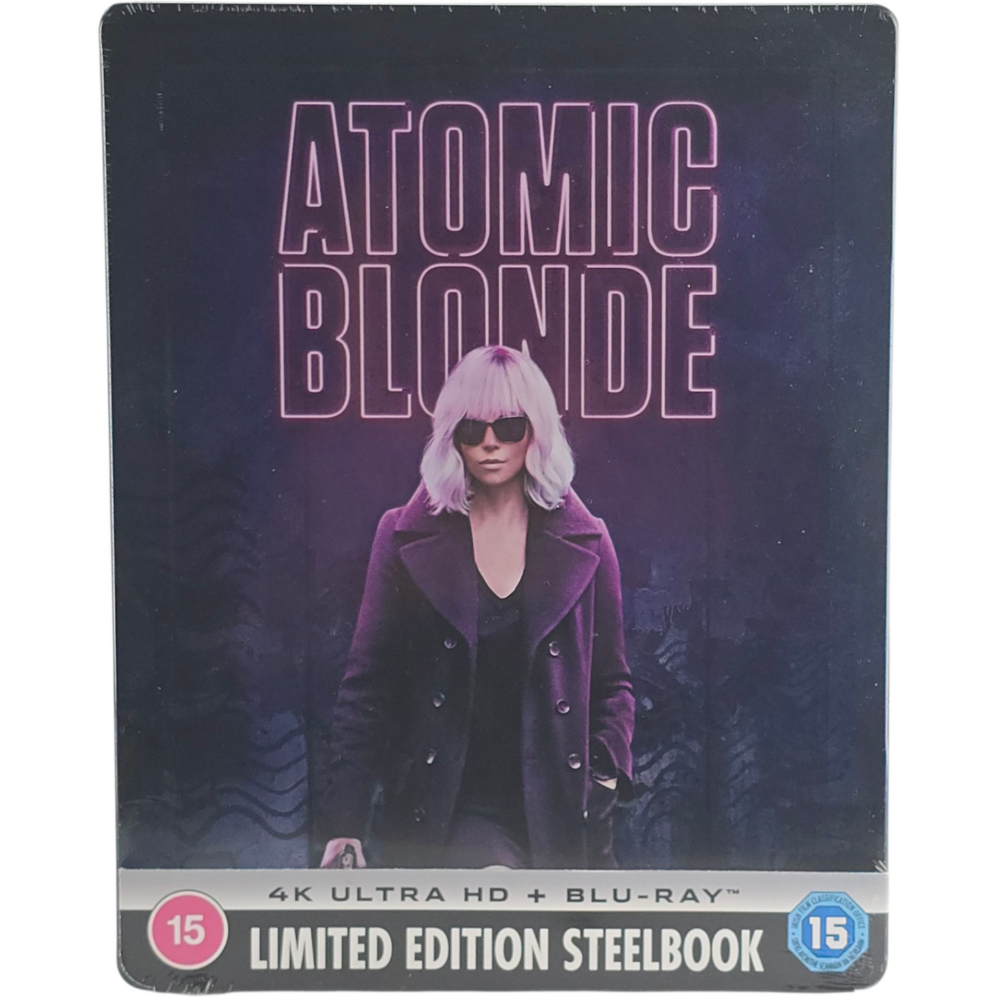 Atomic Blonde 4K Ultra HD + Blu-ray Steelbook Débossé Charlize Theron 2024 B