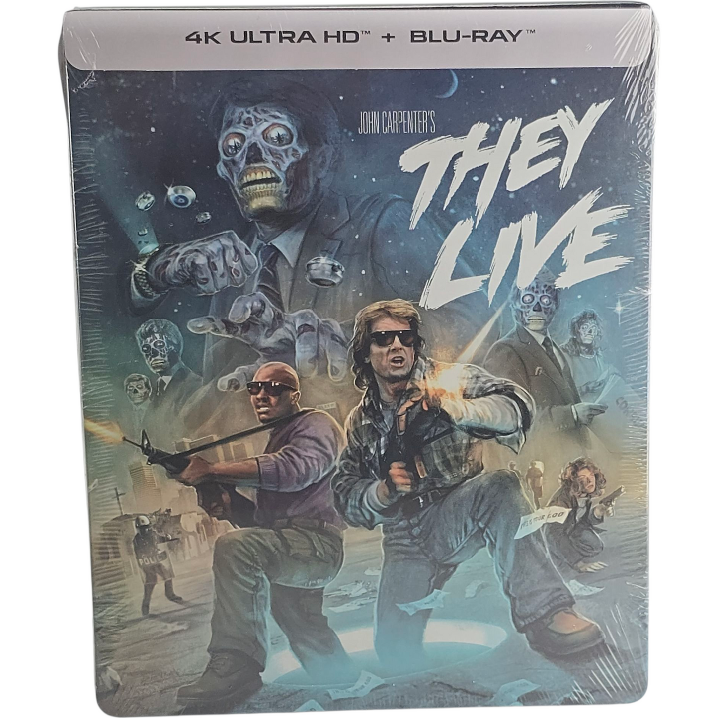 Invasion Los Angeles " They Live" SteelBook 4K Ultra HD + Blu-ray Carpenter A