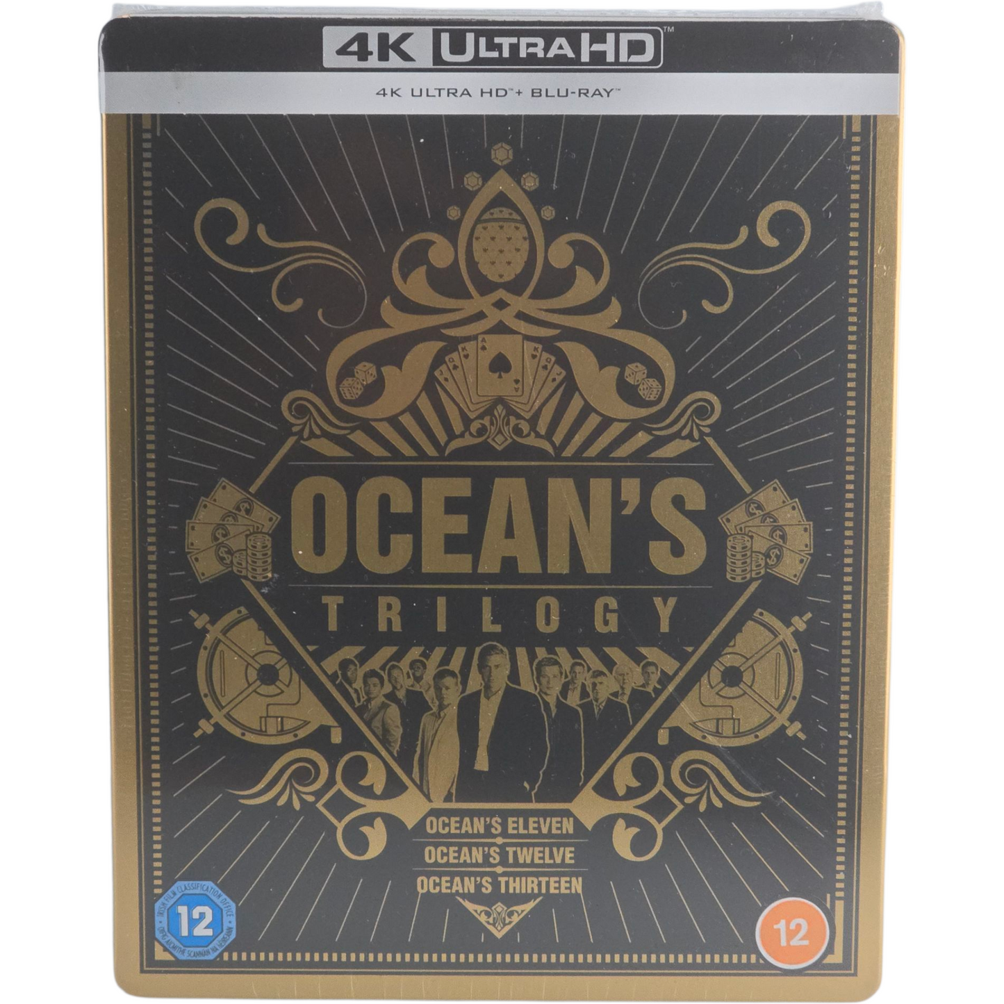 Ocean's 11-12 -13 La trilogie SteelBook 4K Ultra HD + Blu-ray Limitée Zavvi B