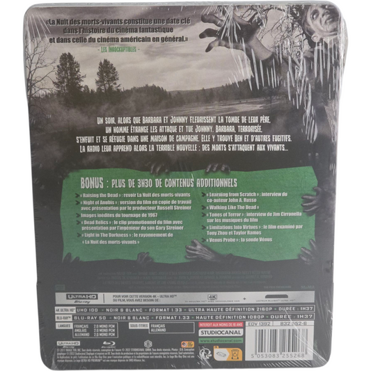 La Nuit des Morts-Vivants - SteelBook 4K Ultra HD + Blu-ray - Visuel 3