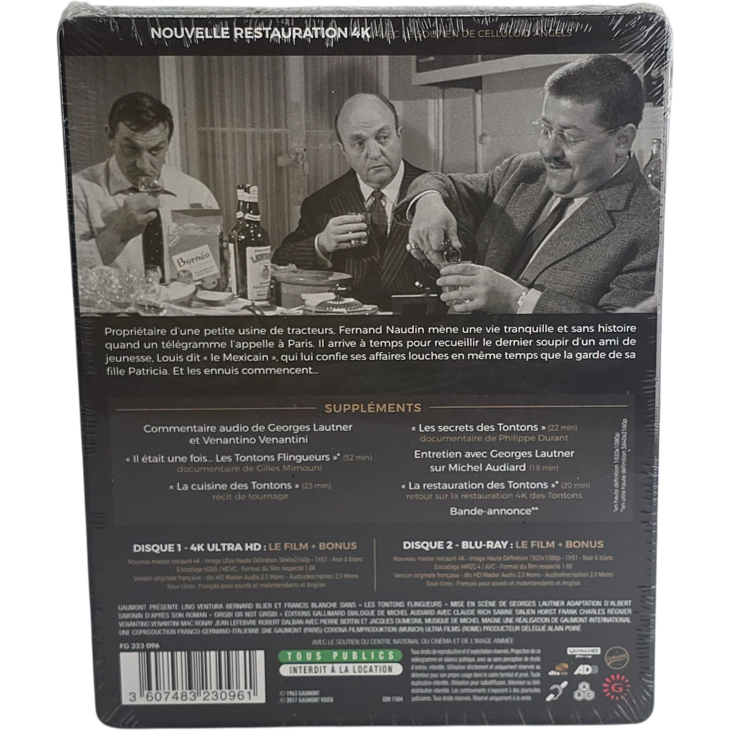 Les Tontons flingueurs 4K Ultra HD + Blu-ray Steelbook Monsieur Gangster Libre