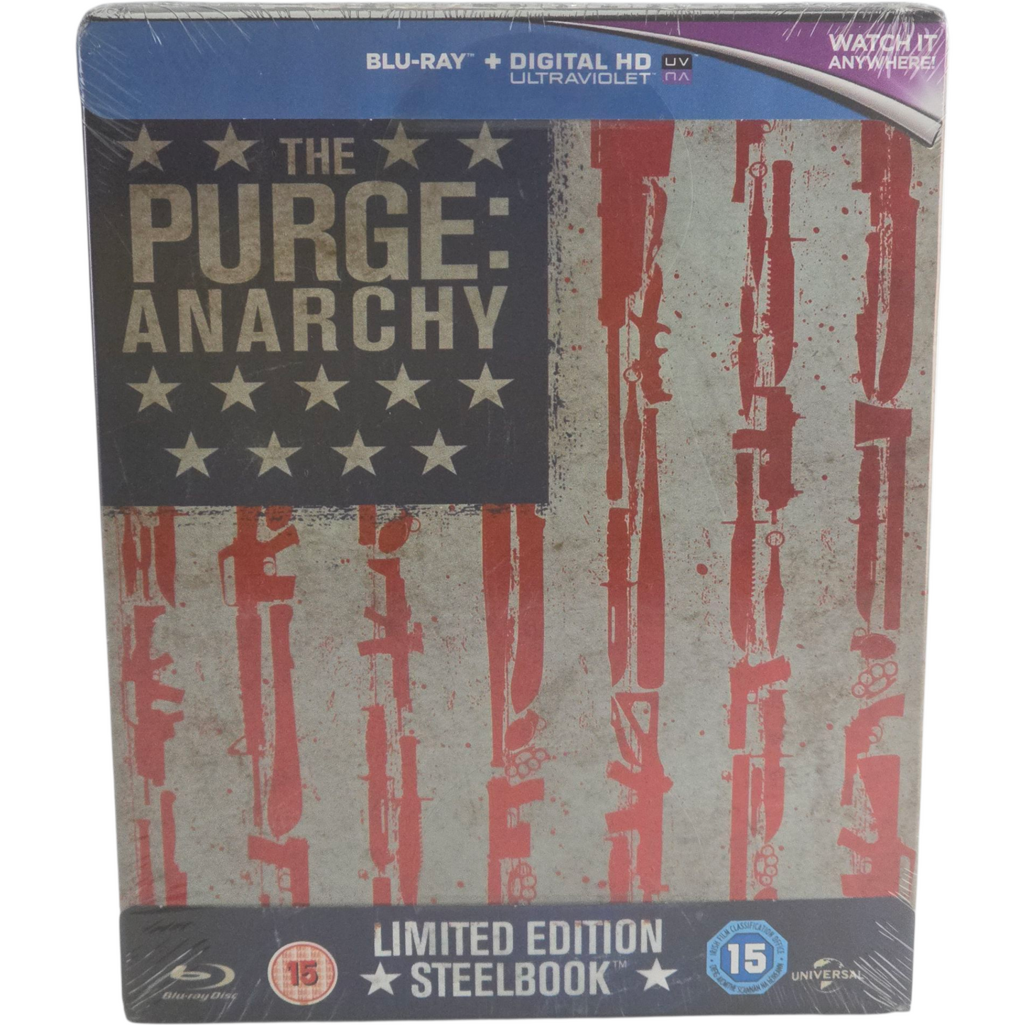 The Purge: Anarchy SteelBook Blu-ray Zavvi Edition limitée 2014 Région Libre