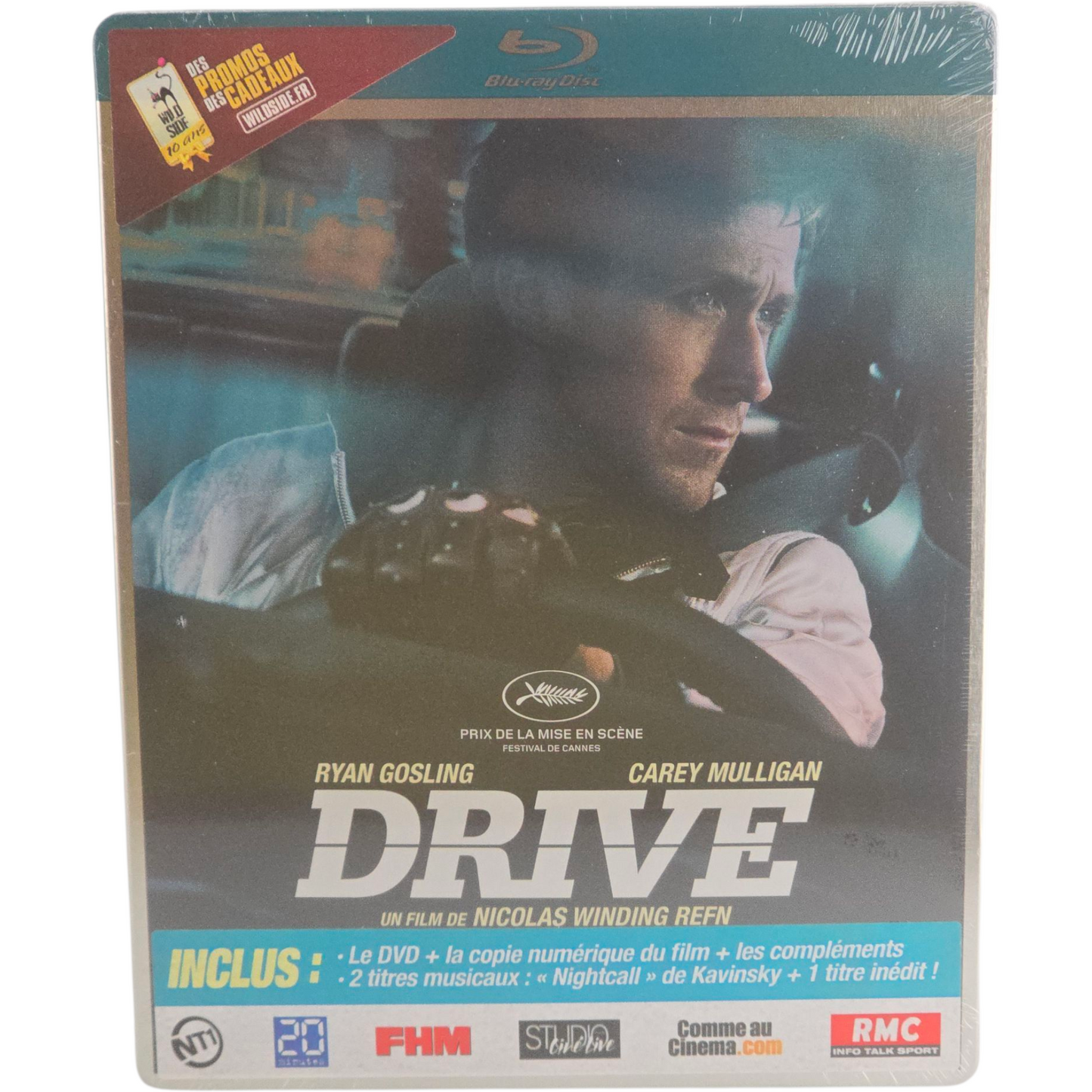 Drive SteelBook Blu-ray + DVD première édition Limitée Ryan Gosling 2012 Zone B
