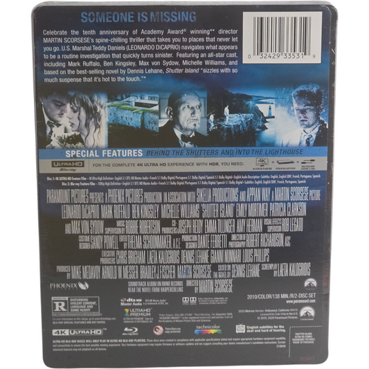 Shutter Island (2010) - SteelBook 4K Ultra HD + Blu-ray - Zone libre - vue 3
