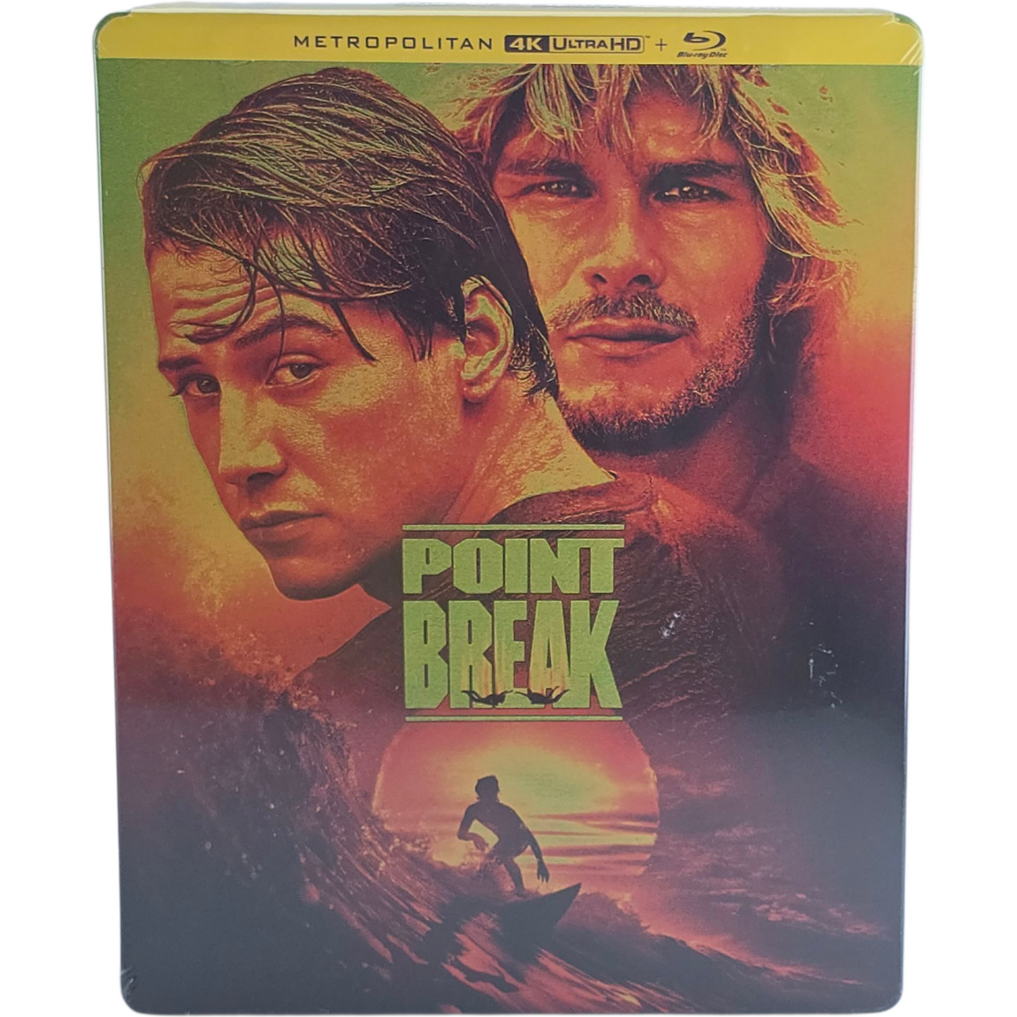 Point Break 1991 SteelBook 4K Ultra HD + Blu-ray Patrick Swayze, Keanu Reeves B