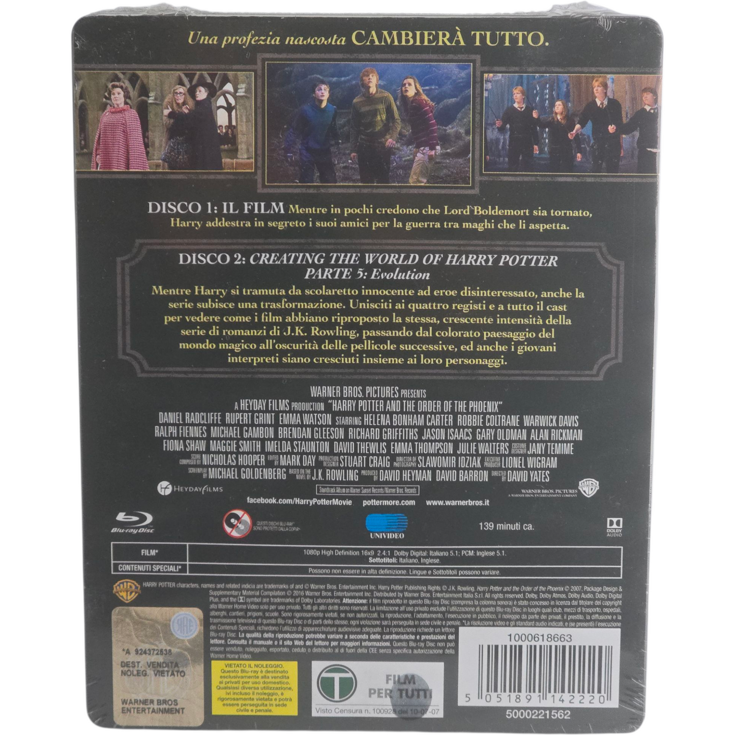 Harry Potter et l'Ordre du Phénix SteelBook Débossé (AN 5) Zone B