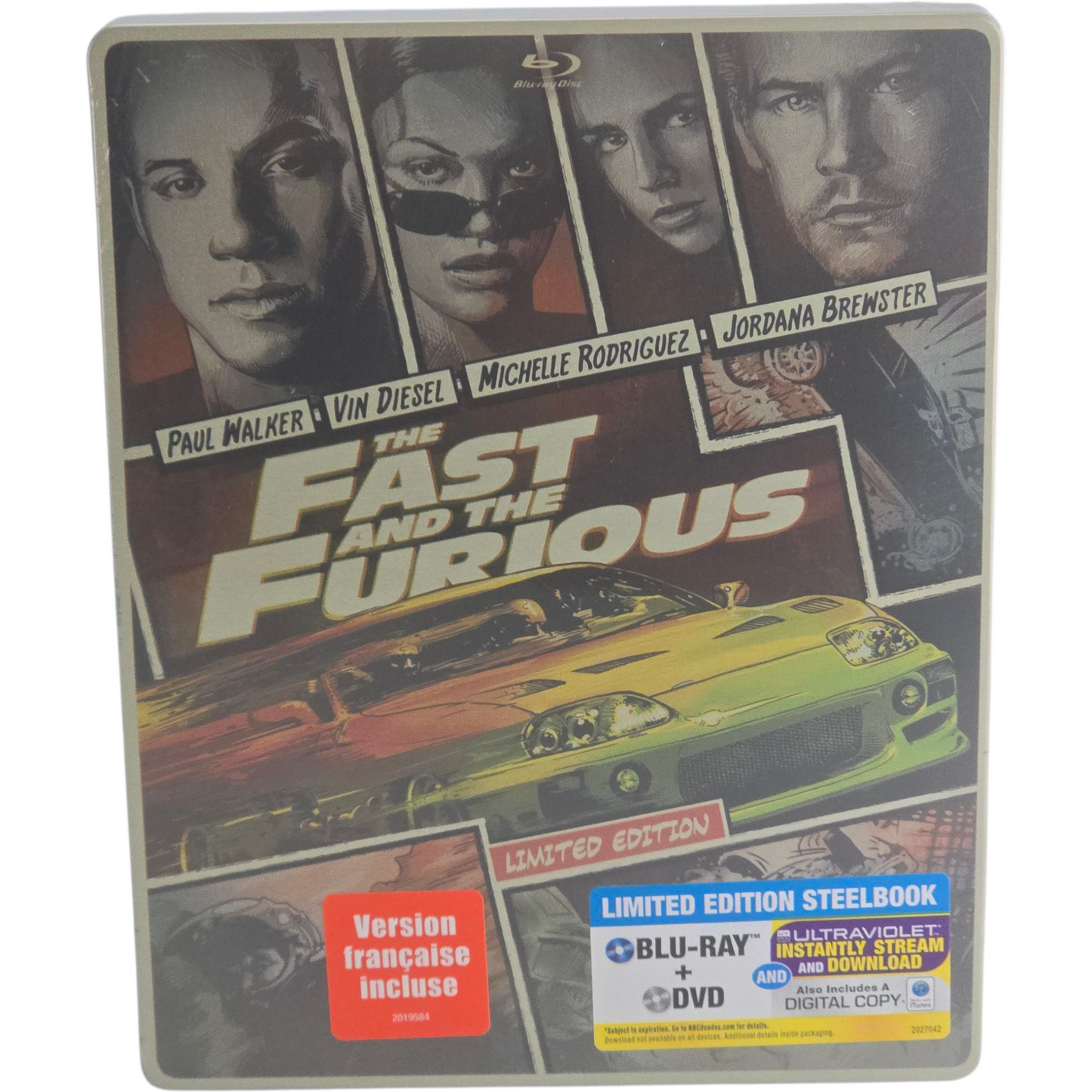 Fast and the Furious : Blu-ray + DVD steelbook Comic Book édition 2014 Zone A