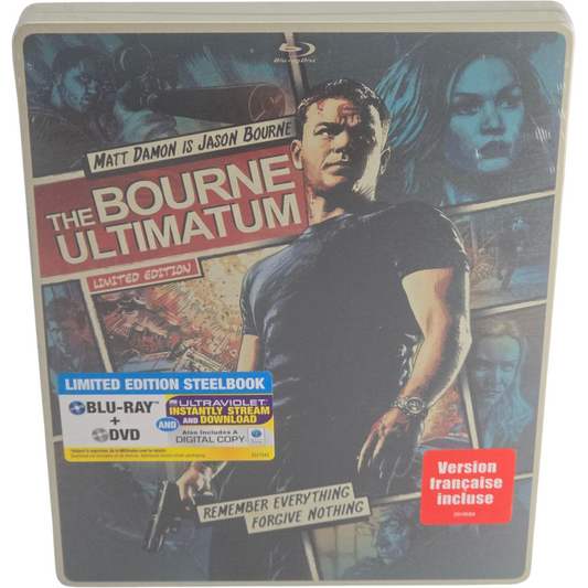 The Bourne Ultimatum : Blu-ray + DVD steelbook Comic Book édition  2014 Zone A
