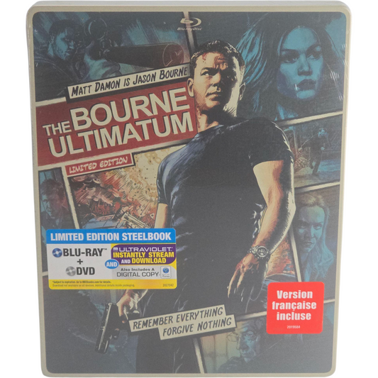 La Mémoire dans la peau (2002) - SteelBook Blu-ray + DVD - Zone A + Zone 1 - vue 2