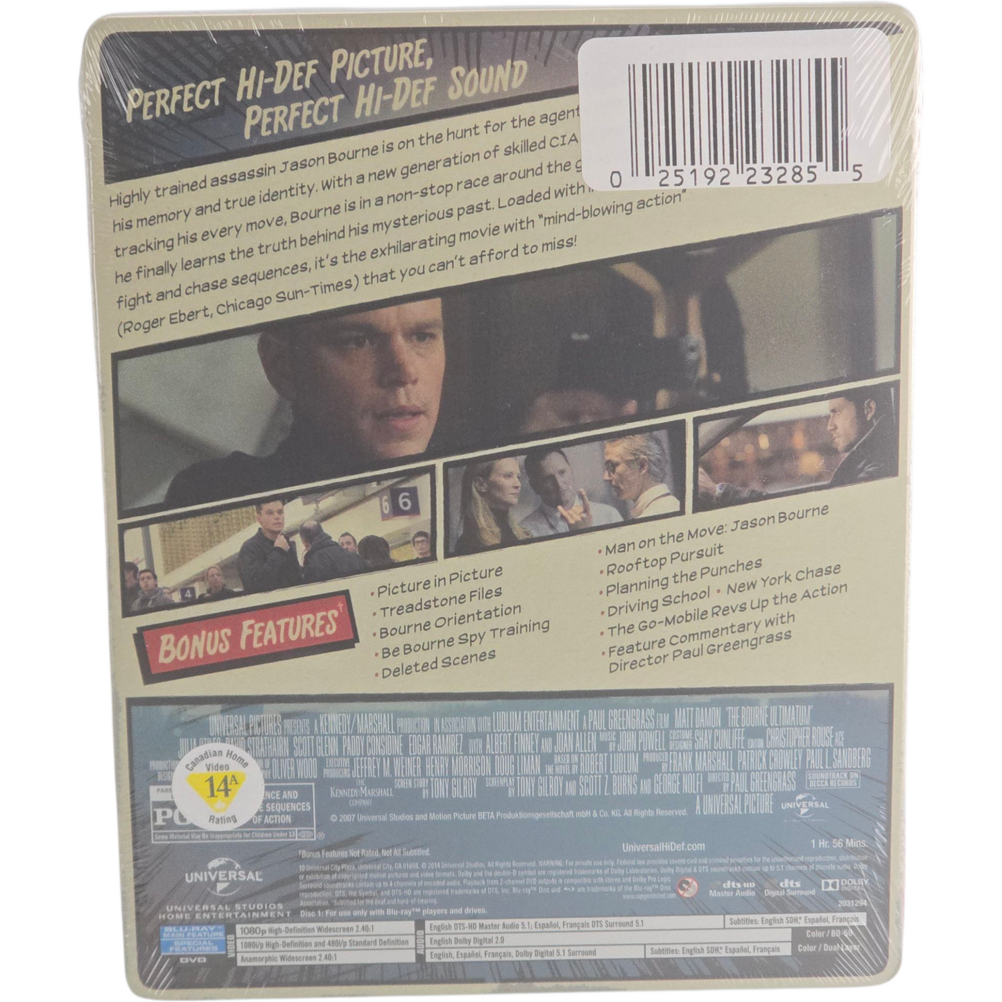 The Bourne Ultimatum : Blu-ray + DVD steelbook Comic Book édition 2014 Zone A