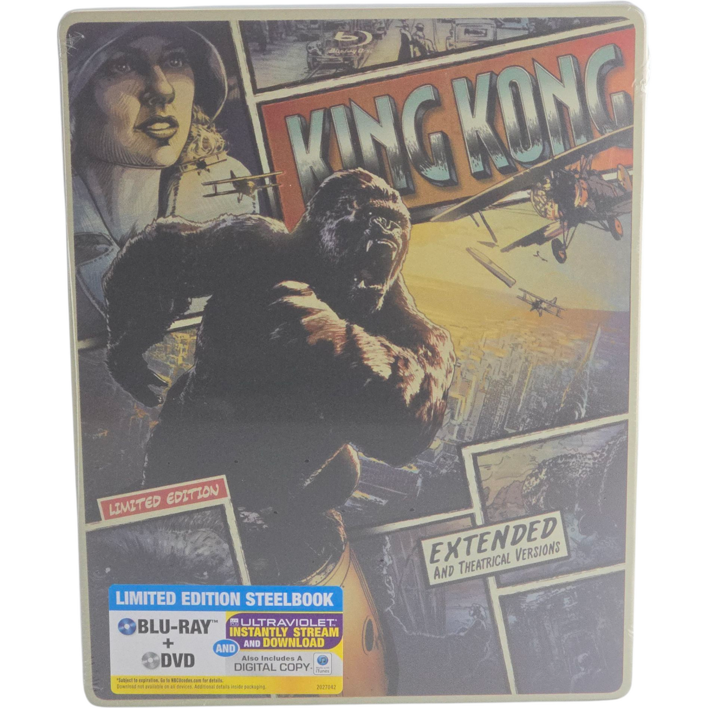 King Kong Blu-ray + DVD Steelbook Comic Book édition limitée 2014 Région Libre