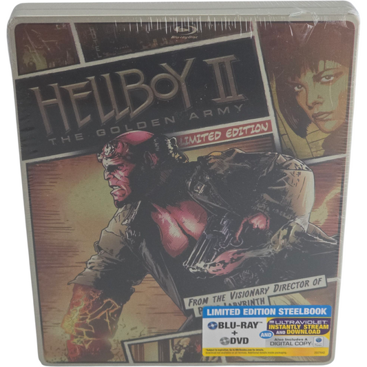 Hellboy II: 2008  SteelBook  Blu-ray + DVD  limitée  Guillermo del Toro Zone A