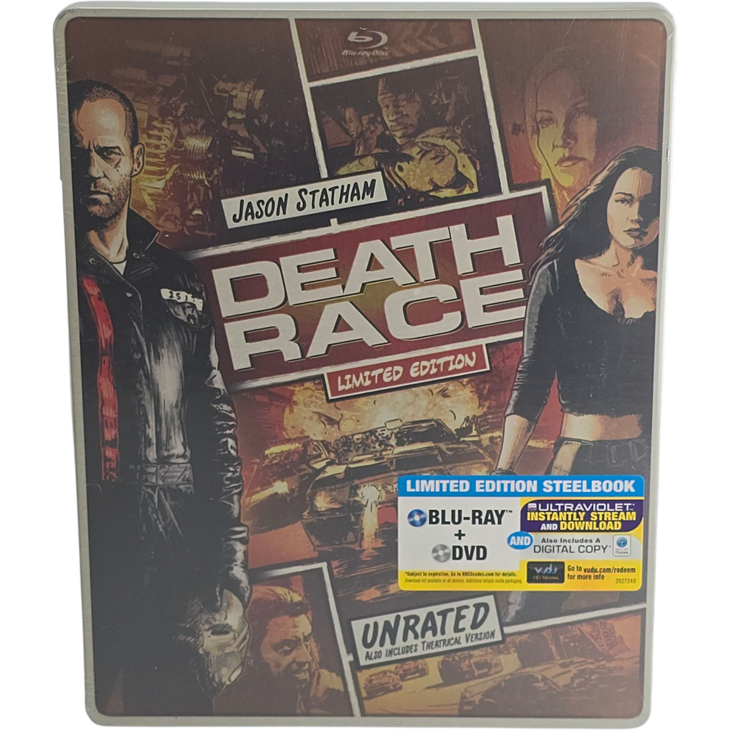 Death Race 2008 SteelBook Blu-ray + DVD + Digital HD Édition limitée 2013 Zone A