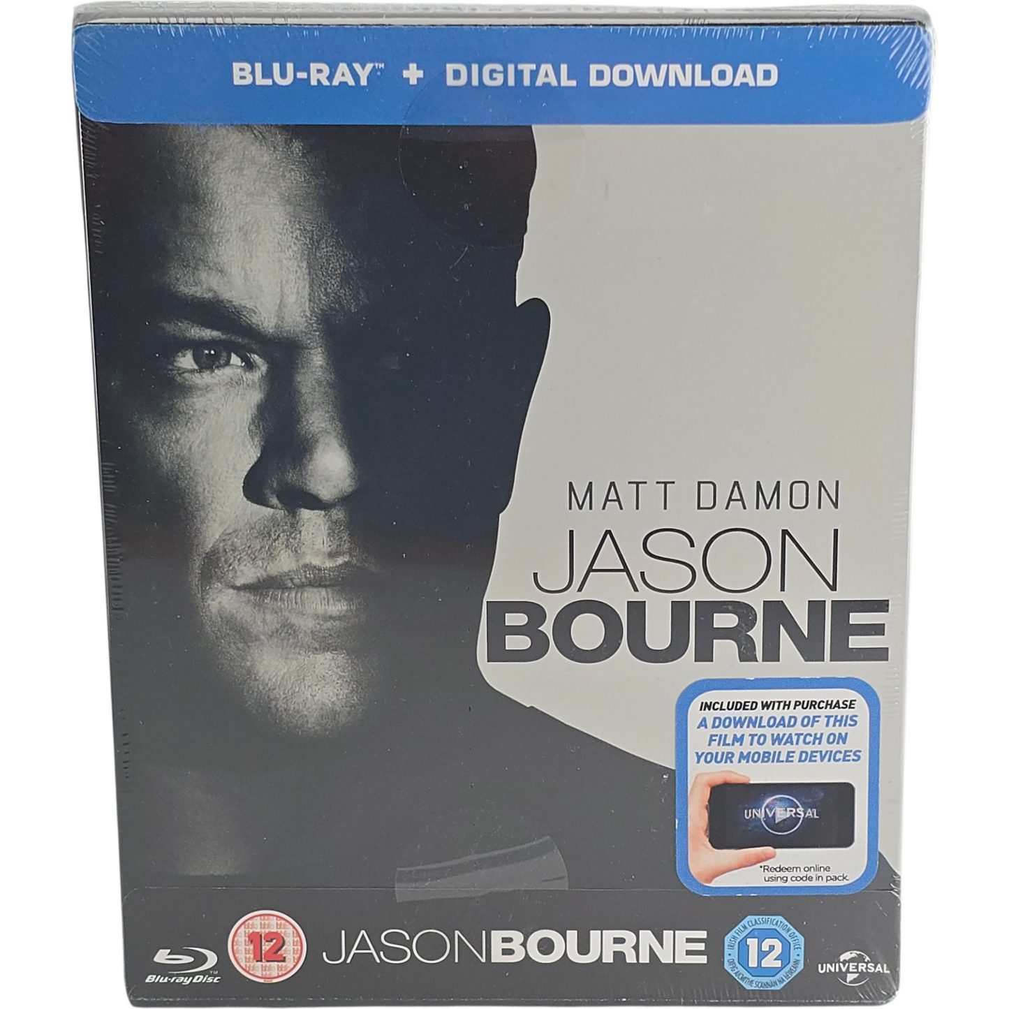 Jason Bourne Blu-ray SteelBook Édt Ltd 2016 : Matt Damon, Tommy Lee Jones Zone B