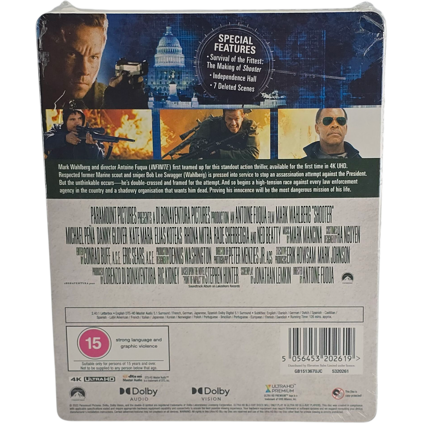 Shooter 2007 Mark Wahlberg 4K Ultra HD Steelbook Antoine Fuqua 2022 Zone Libre